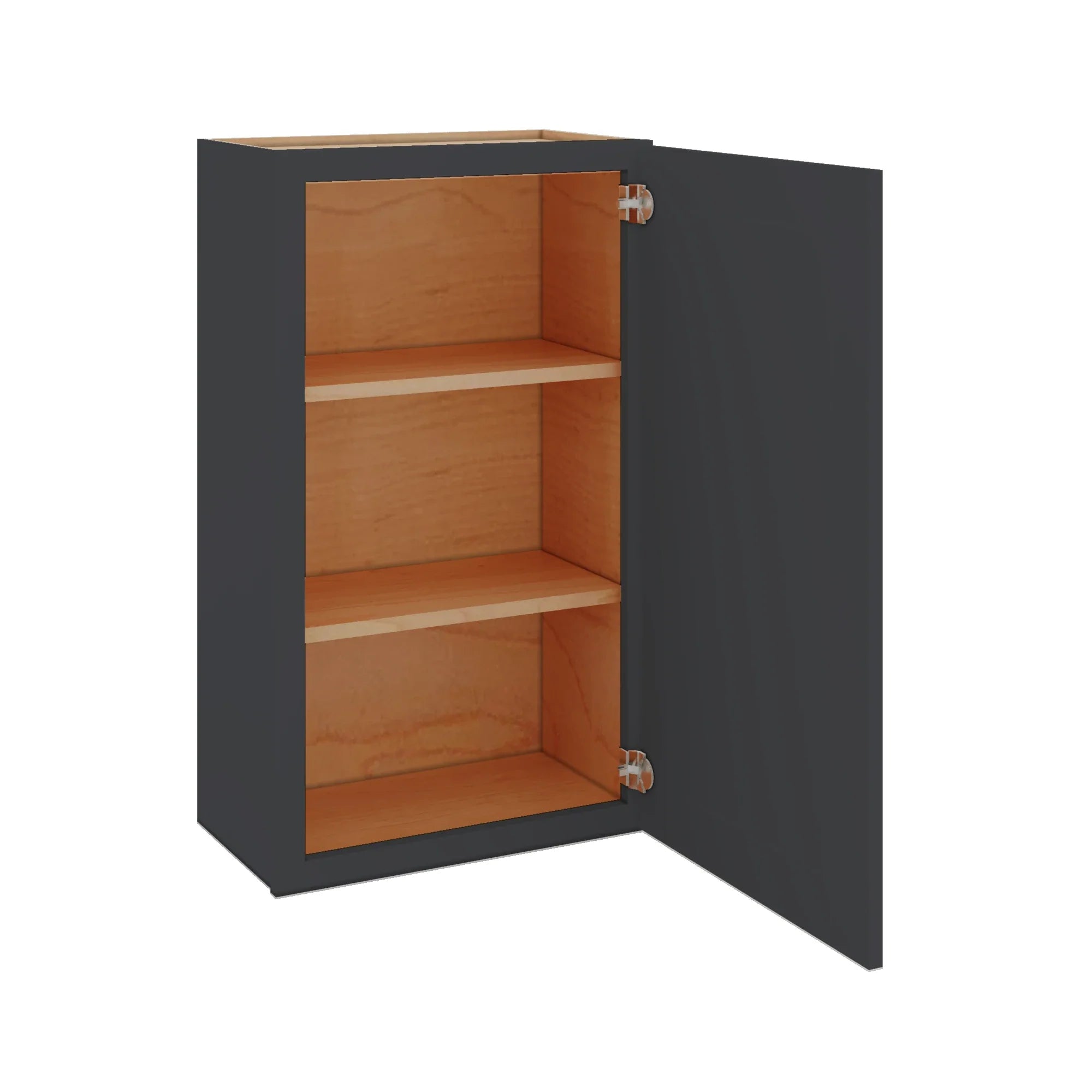 Modernform Cabinet Onyx Black Shaker 21" W X 36" H X 12" D Single Door Wall Cabinet