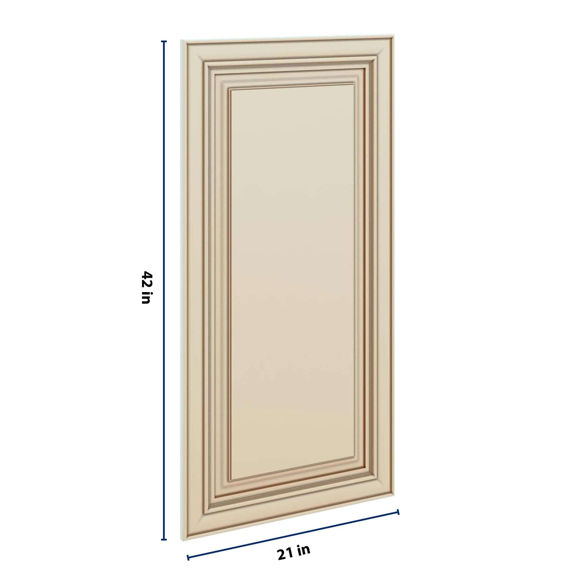 J&K Creme Glazed A7 Dummy Door Panel 21" W x 42" H