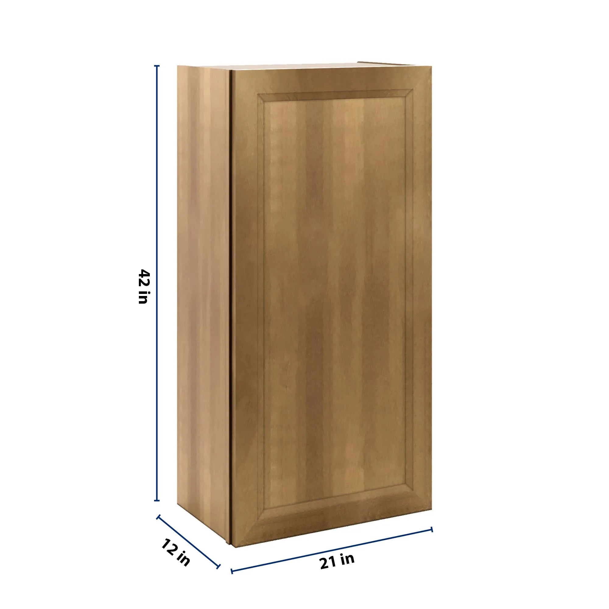 J&K Butterscotch B8 Single Door Wall Cabinet - 21" W x 42" H