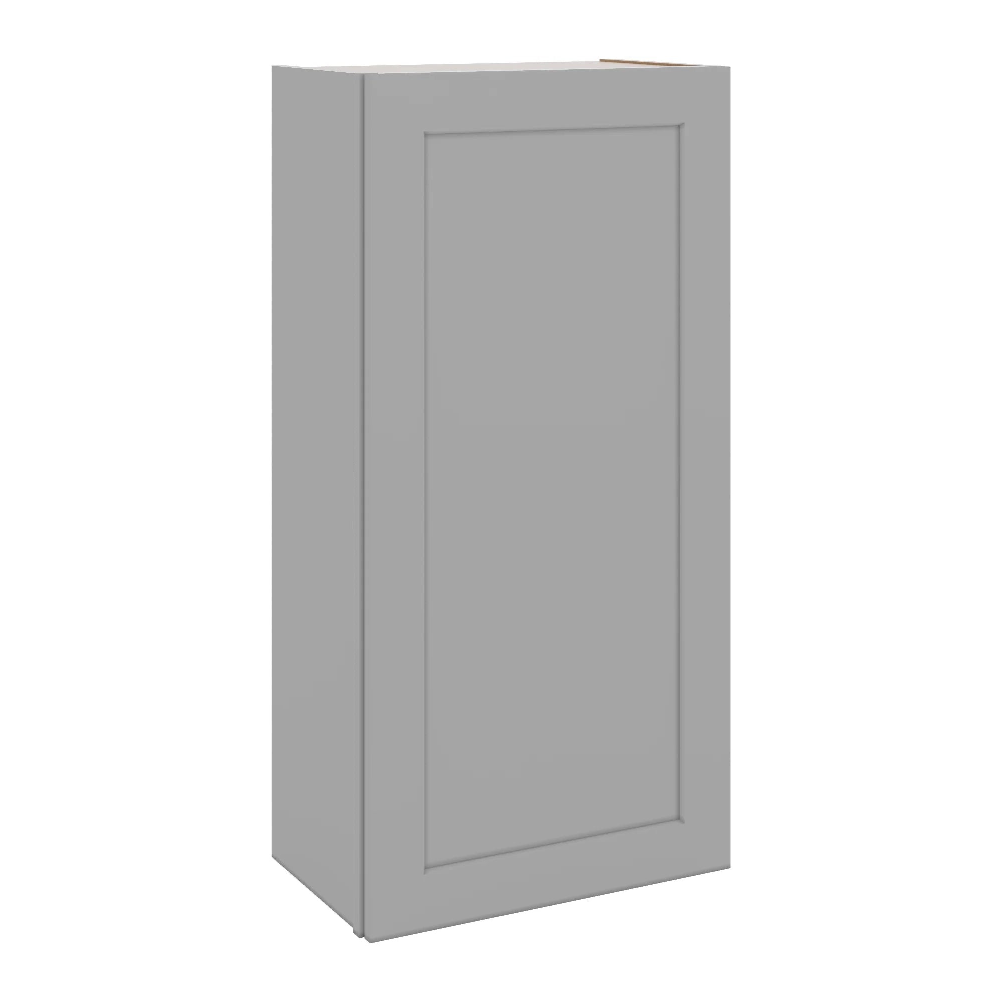 J&K Castle Grey S5 Single Door Wall Cabinet - 21" W x 42" H