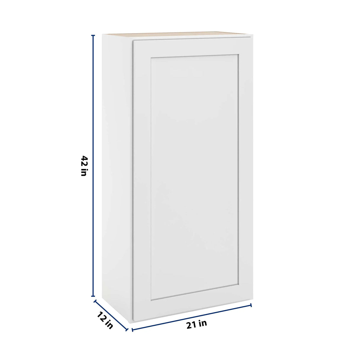 cnc luxor white 21 w x 42 h single door wall cabinet