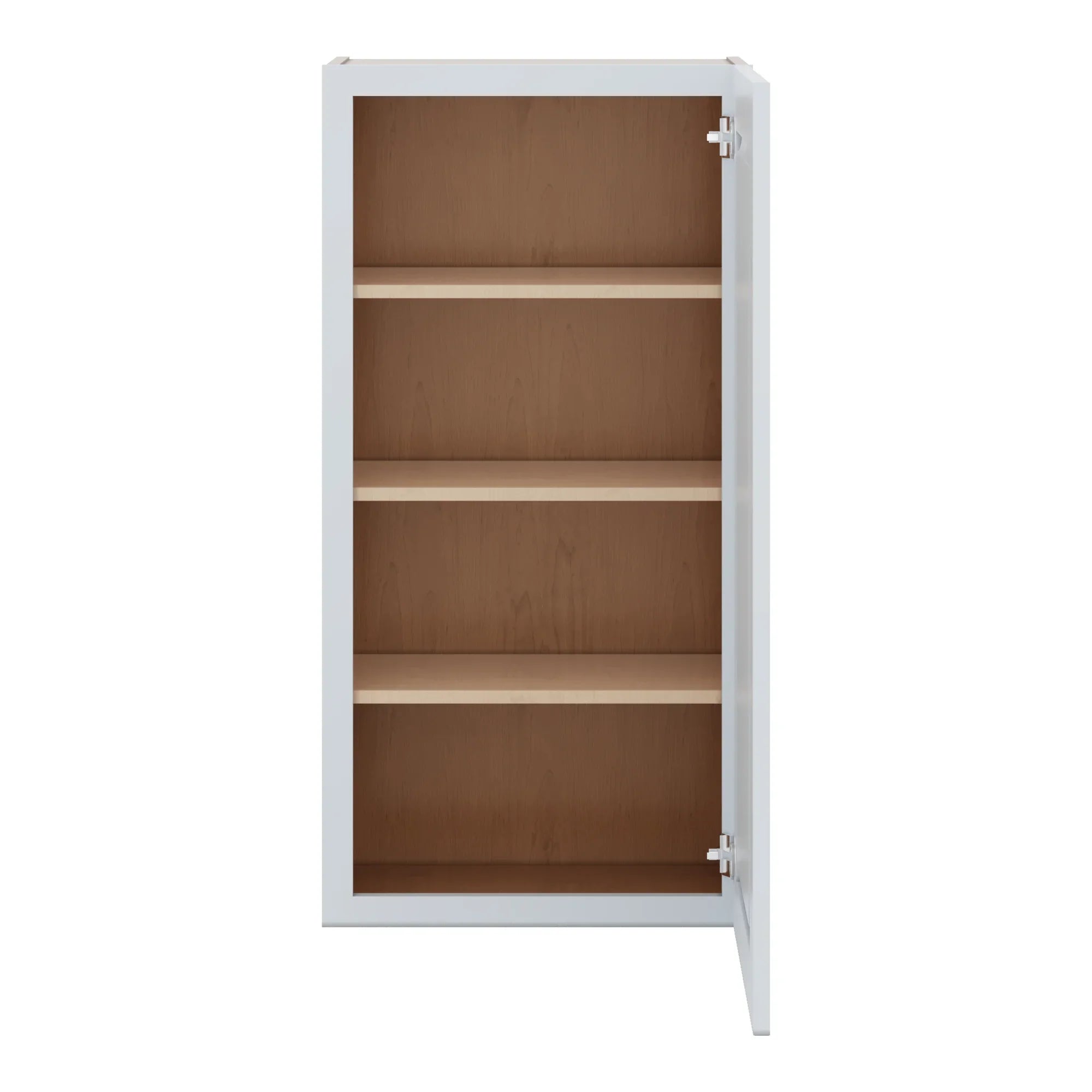 J&K White Shaker S8 Single Door Wall Cabinet 21" W x 42" H