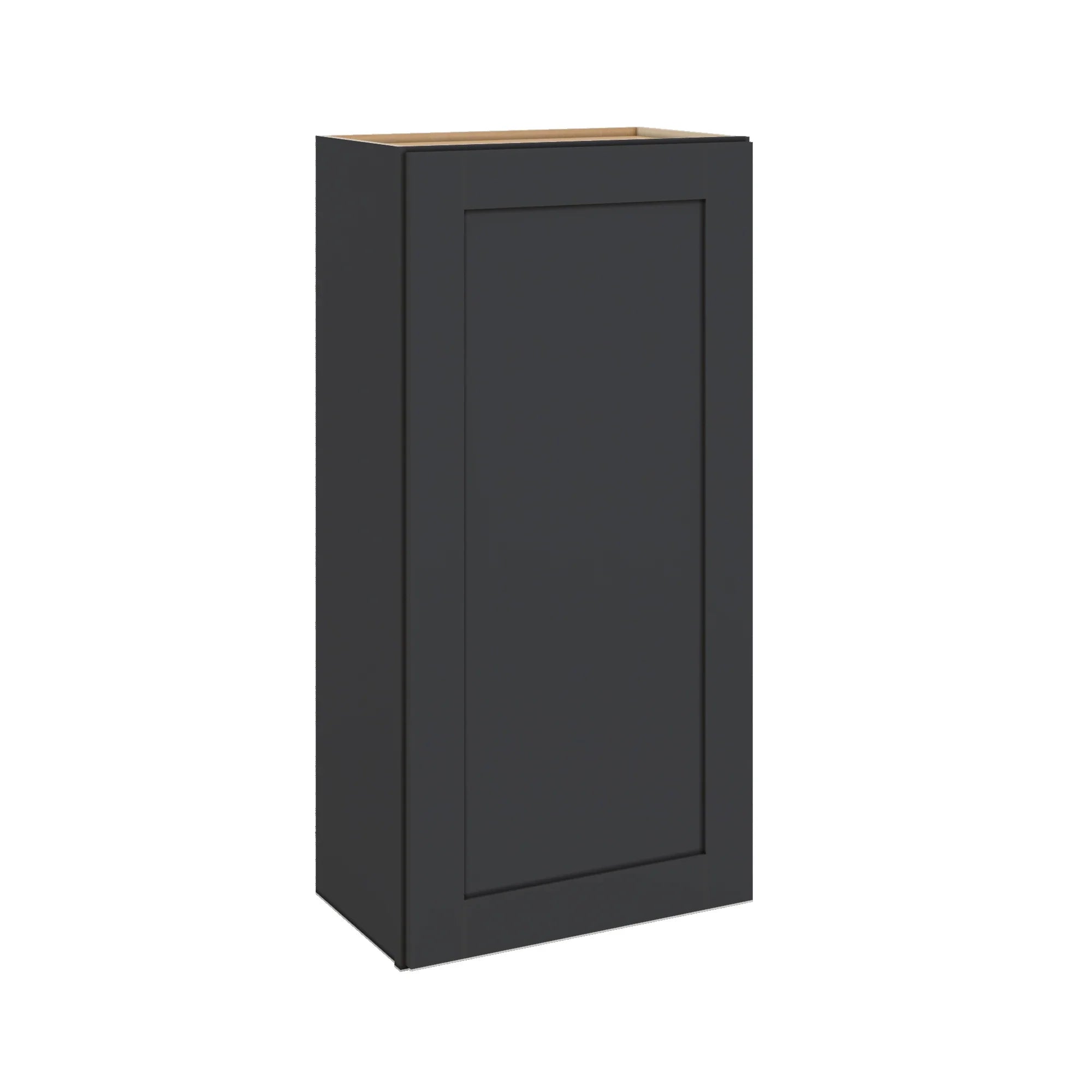 Modernform Cabinet Onyx Black Shaker 21" W X 42" H X 12" D Single Door Wall Cabinet