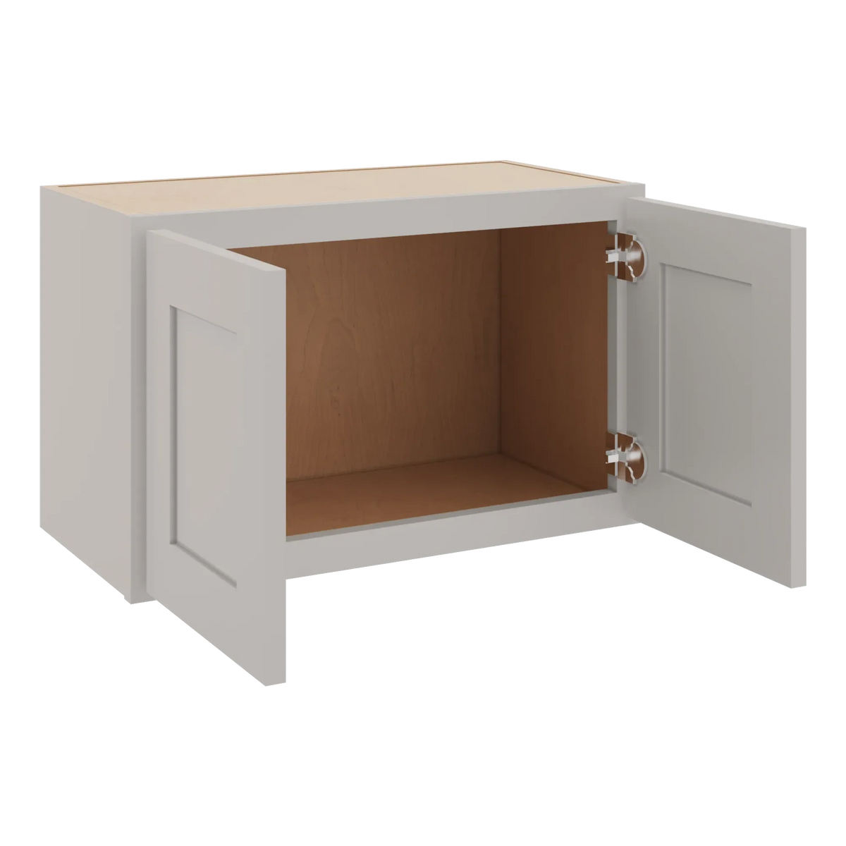 cnc luxor 5 piece misty grey 24 w x 15 h double door wall cabinet