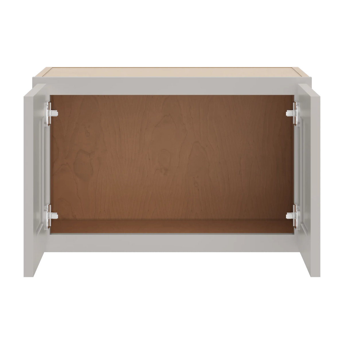 cnc luxor misty grey 24 w x 15 h double door wall cabinet