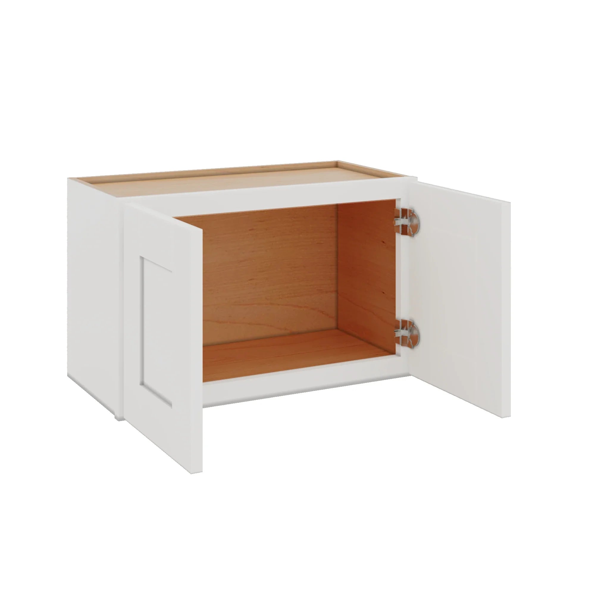 Modernform Cabinet White Shaker 24" W X 15" H X 12" D Double Door Wall Cabinet