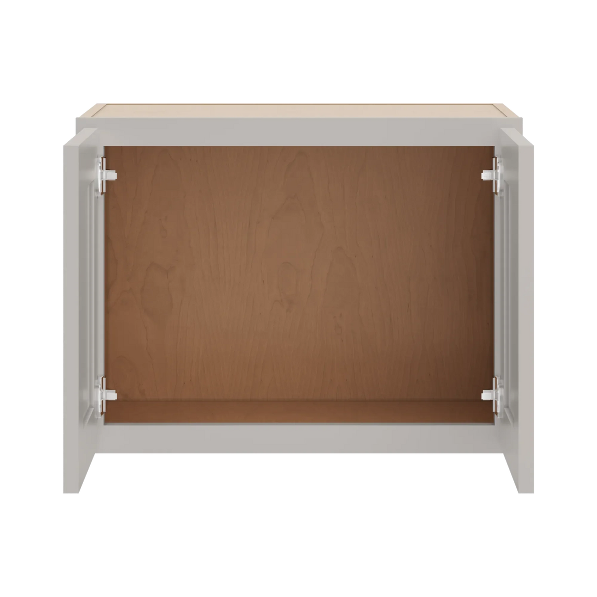 cnc luxor misty grey 24 w x 18 h double door wall cabinet
