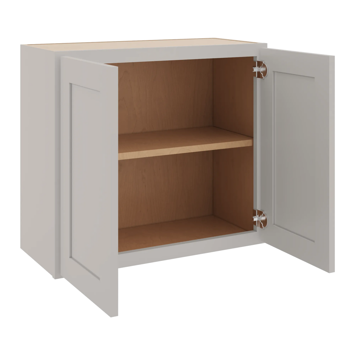 cnc luxor 5 piece misty grey 24 w x 24 h double door wall cabinet