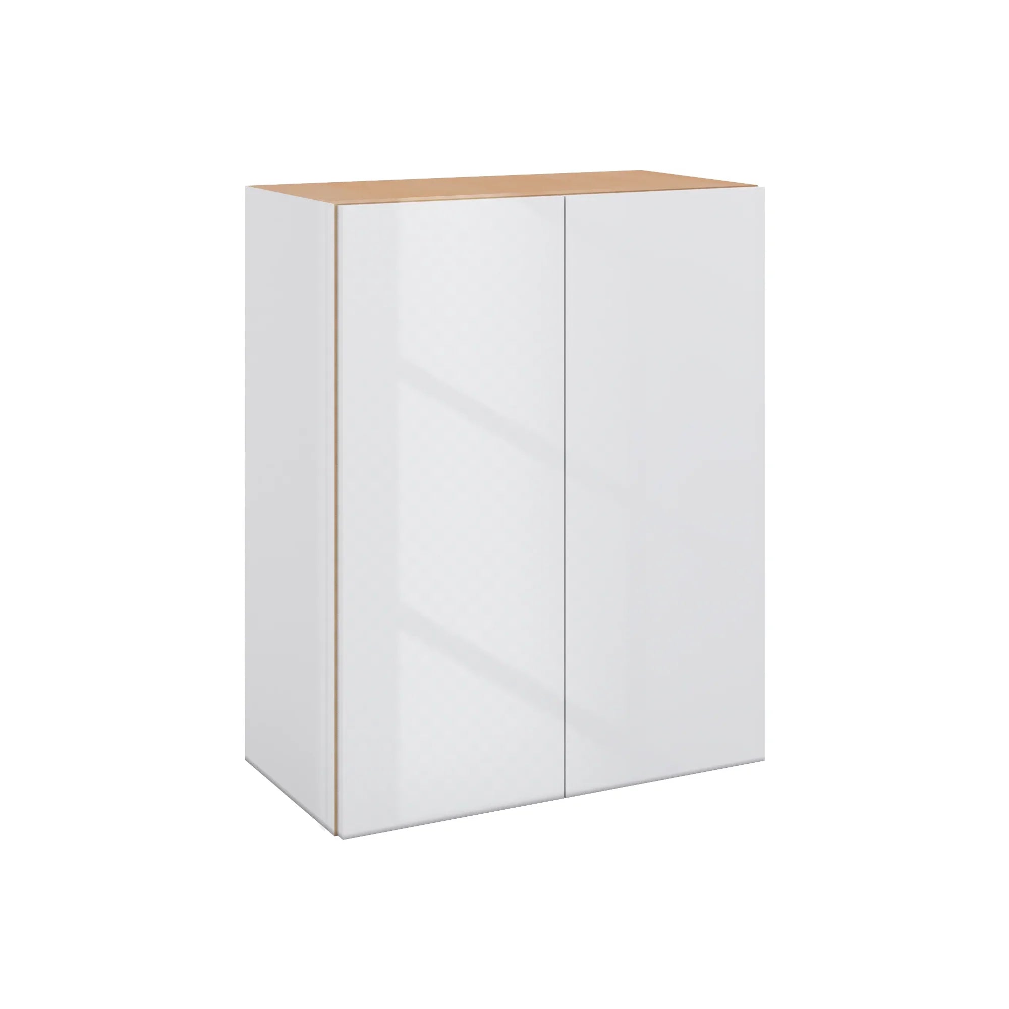 Modernform Cabinet Gloss White 24" W X 30" H X 12" D Double Door Wall Cabinet