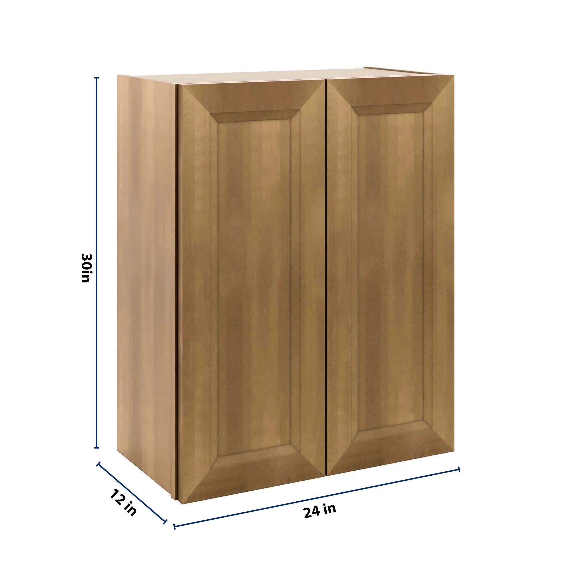 J&K Butterscotch B8 Double Door Wall Cabinet - 24" W x 30" H