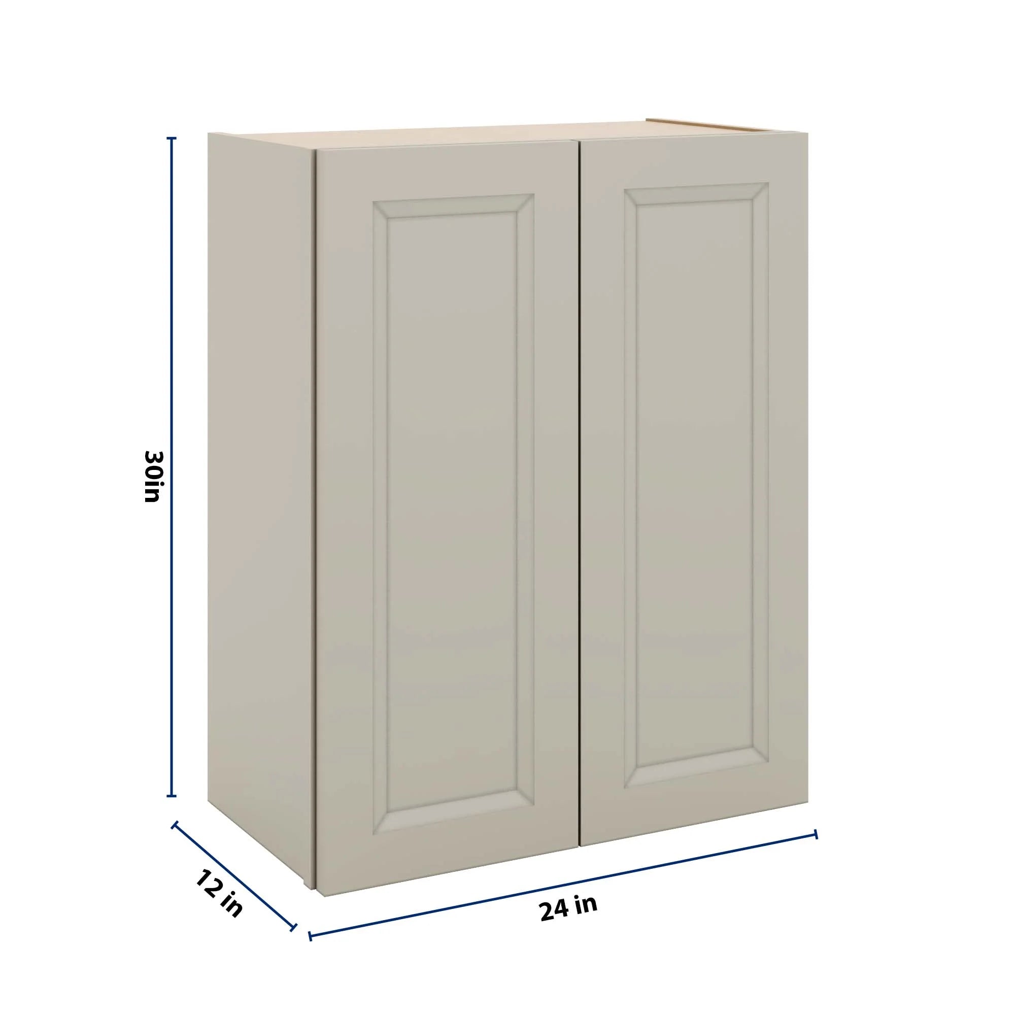 J&K Pebble B6 Double Door Wall Cabinet - 24" W x 30" H