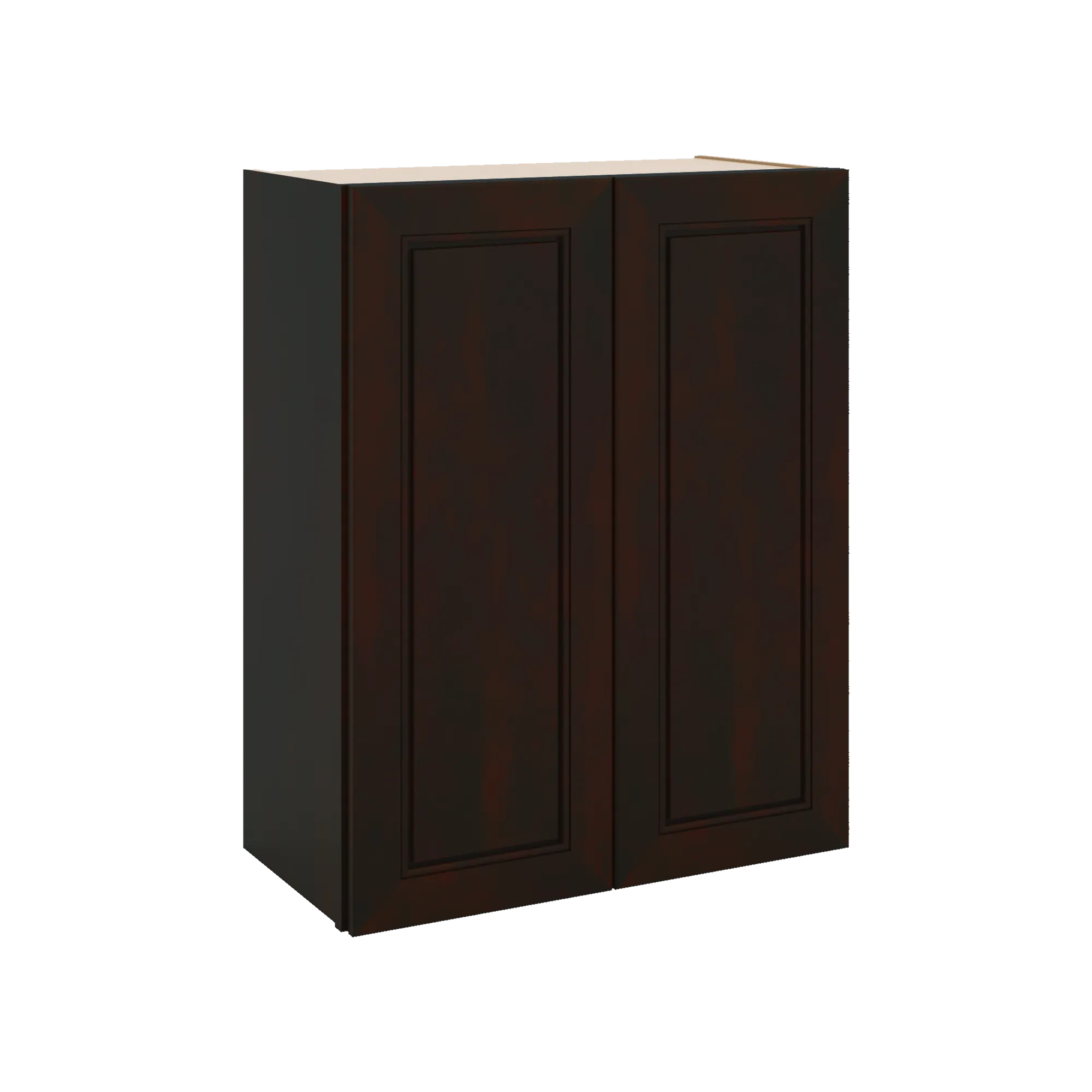 J&K Espresso K8 Double Door Wall Cabinet - 24" W x 30" H