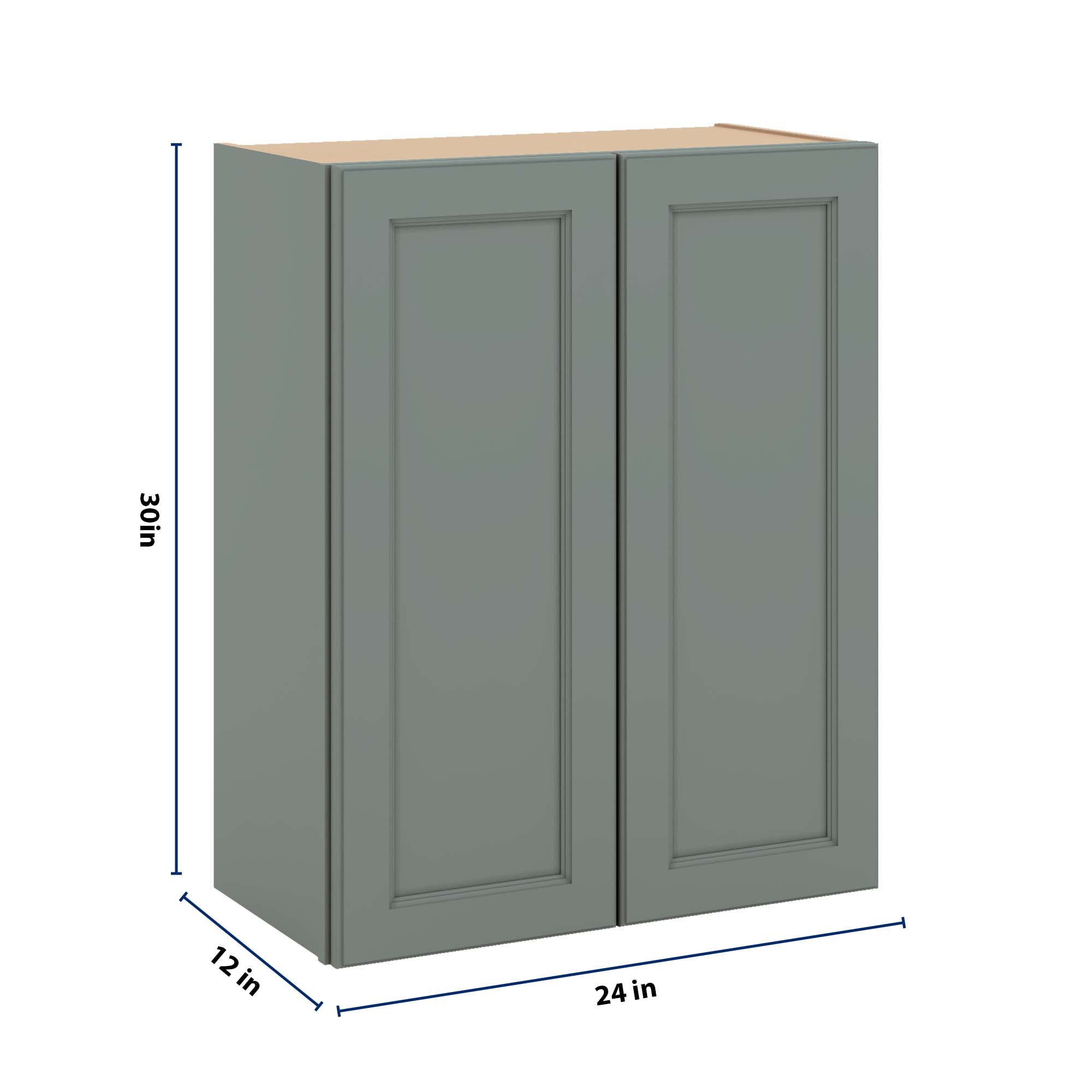 J&K Sage E3 Double Door Wall Cabinet - 24" W x 30" H