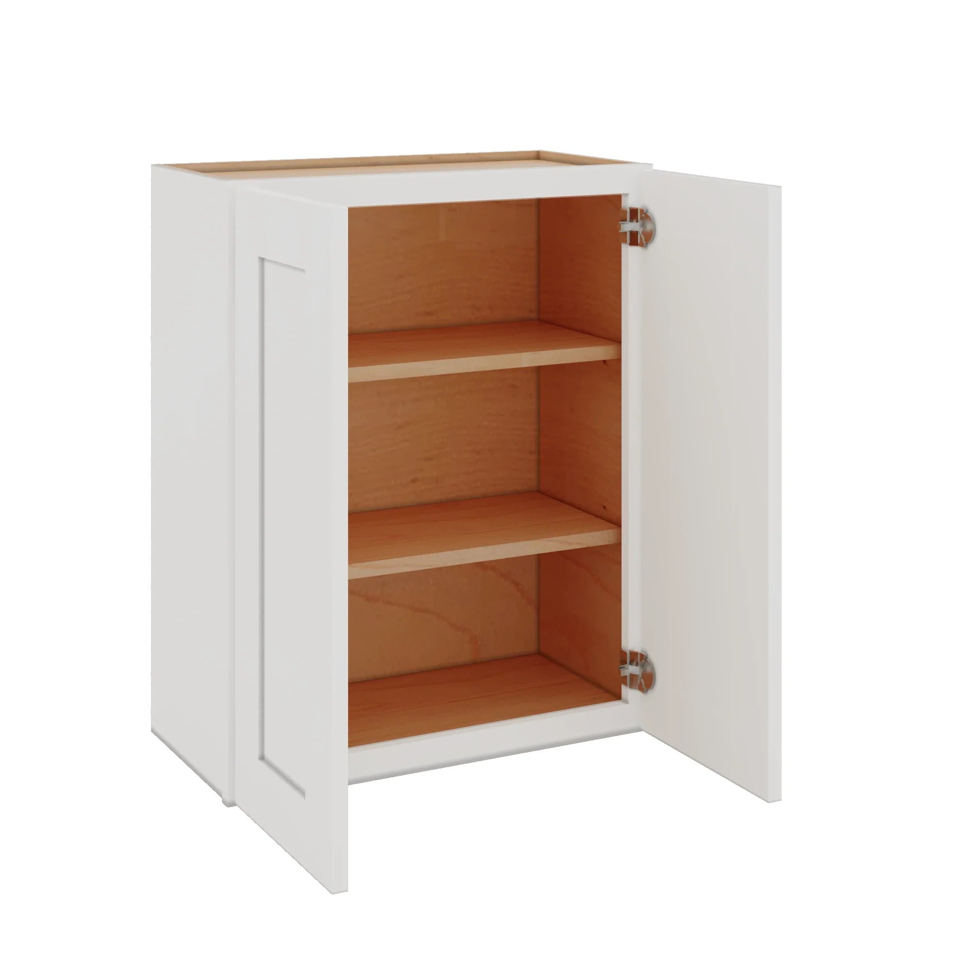 Modernform Cabinet White Shaker 24" W X 30" H X 12" D Double Door Wall Cabinet