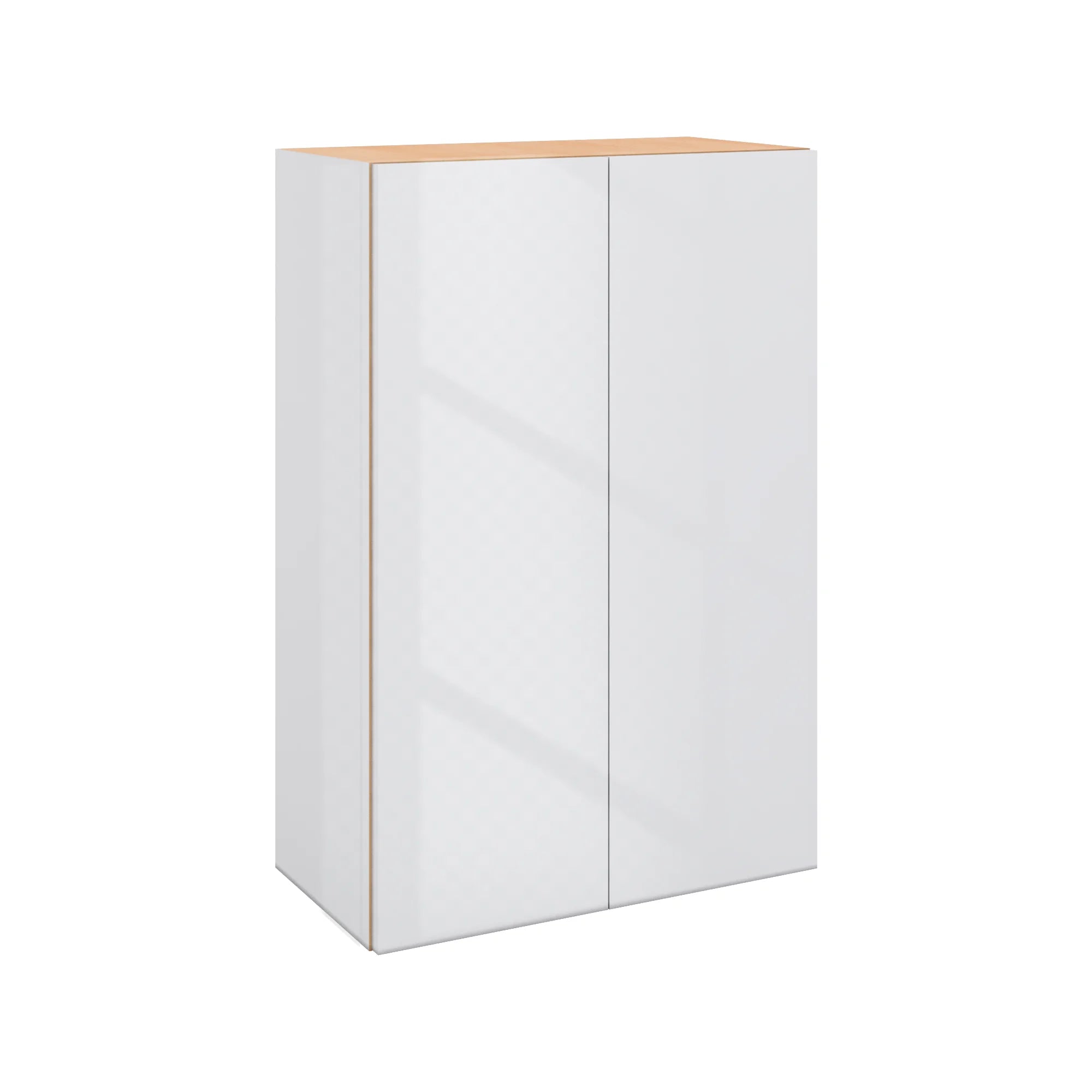 Modernform Cabinet Gloss White 24" W X 36" H X 12" D Double Door Wall Cabinet