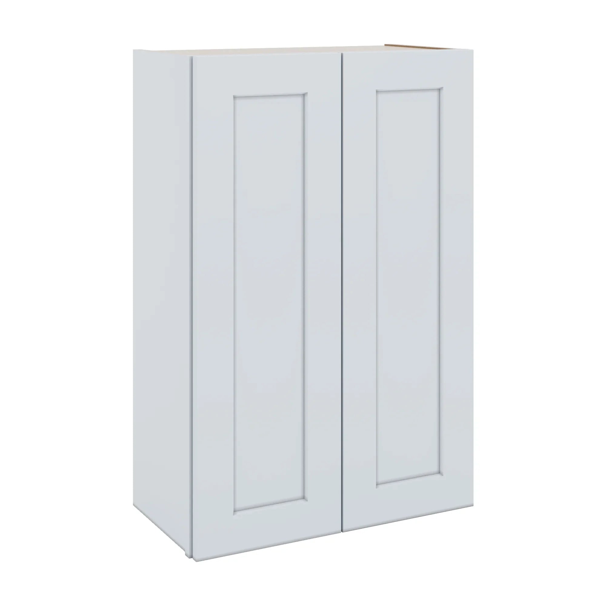 J&K White Shaker S8 Double Door Wall Cabinet - 24" W x 36" H