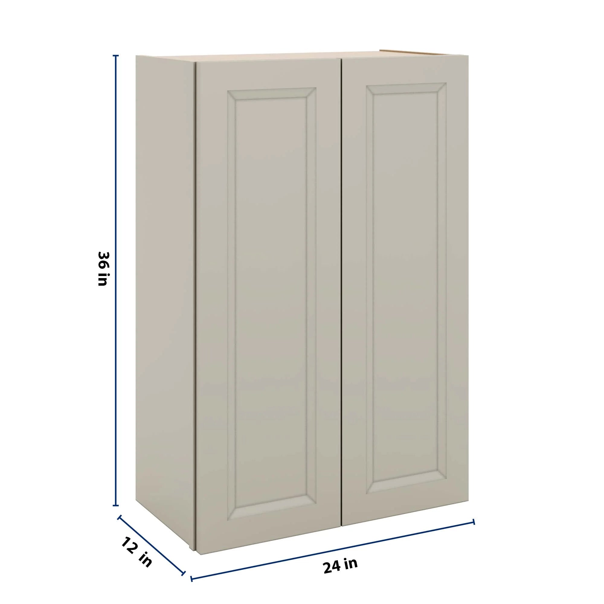 J&K Pebble B6 Double Door Wall Cabinet - 24" W x 36" H