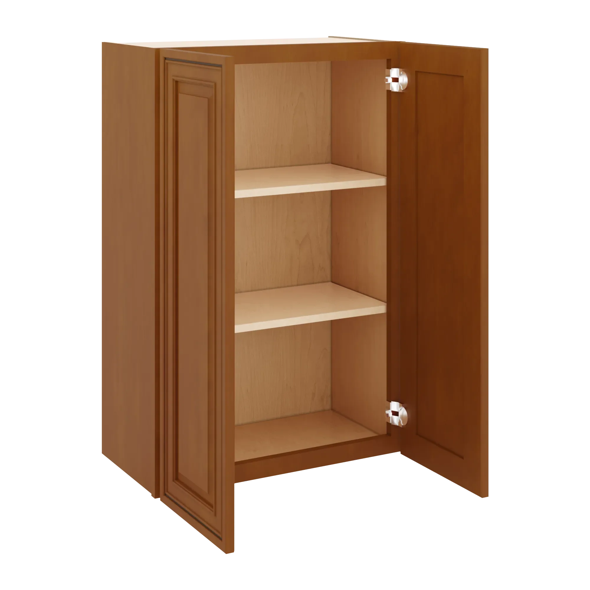 j k mocha glazed k10 double door wall cabinet 24 w x 36 h