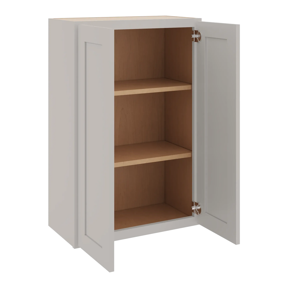 cnc luxor 5 piece misty grey 24 w x 36 h double door wall cabinet