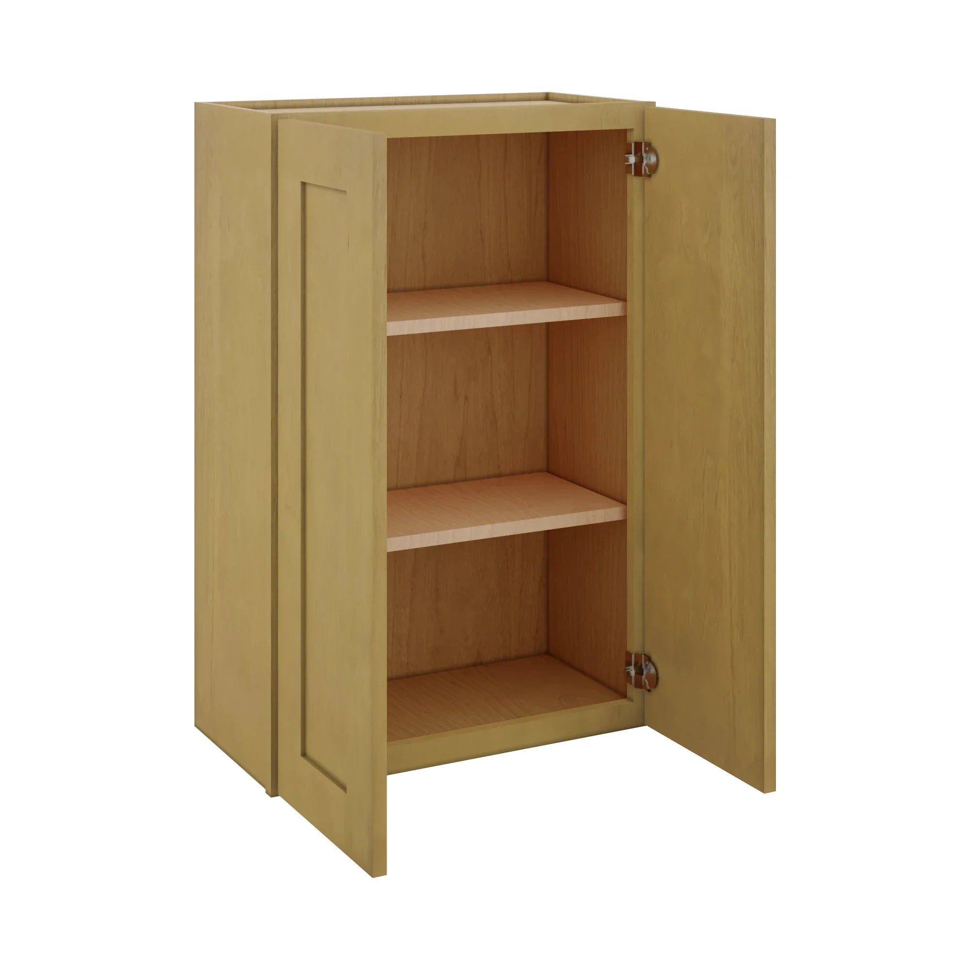 Modernform Cabinet Natural Shaker 24" W X 36" H X 12" D Double Door Wall Cabinet