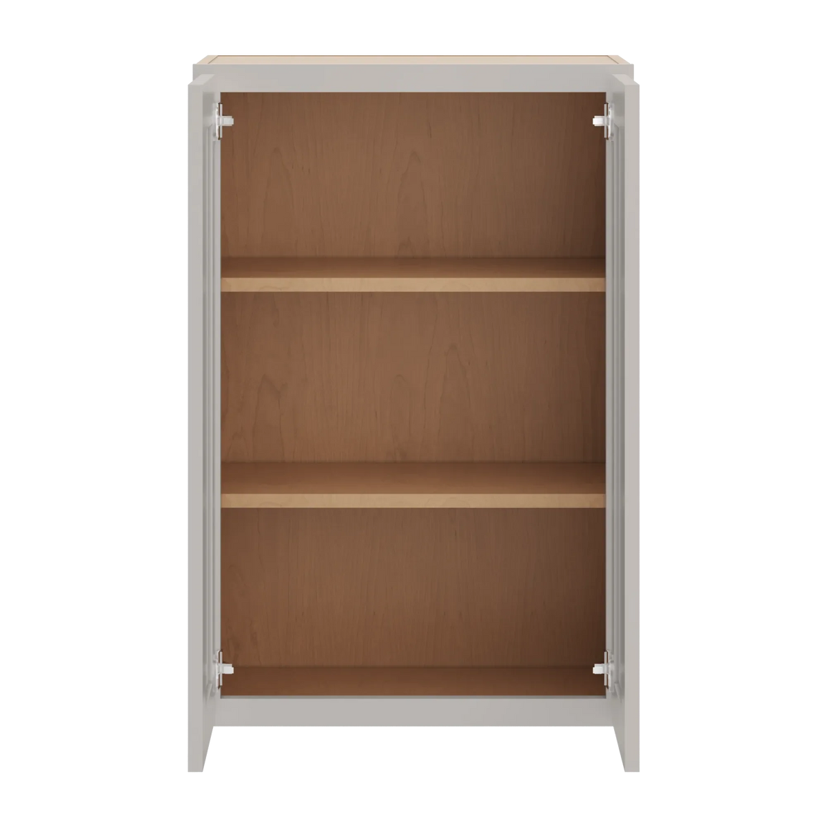 cnc luxor 5 piece misty grey 24 w x 36 h double door wall cabinet