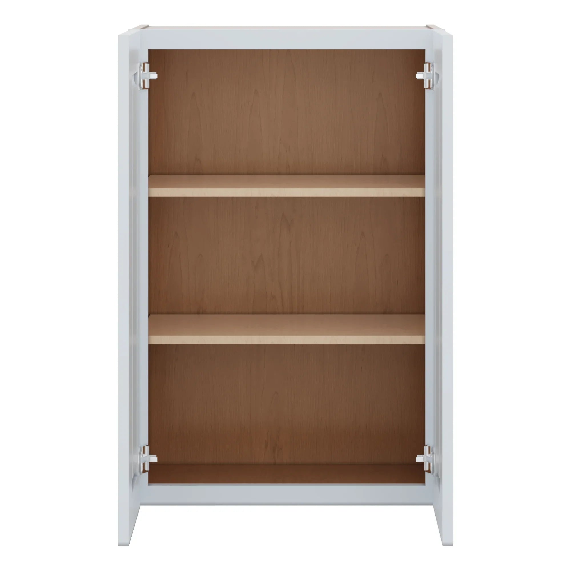 J&K White Shaker S8 Double Door Wall Cabinet 24" W x 36" H