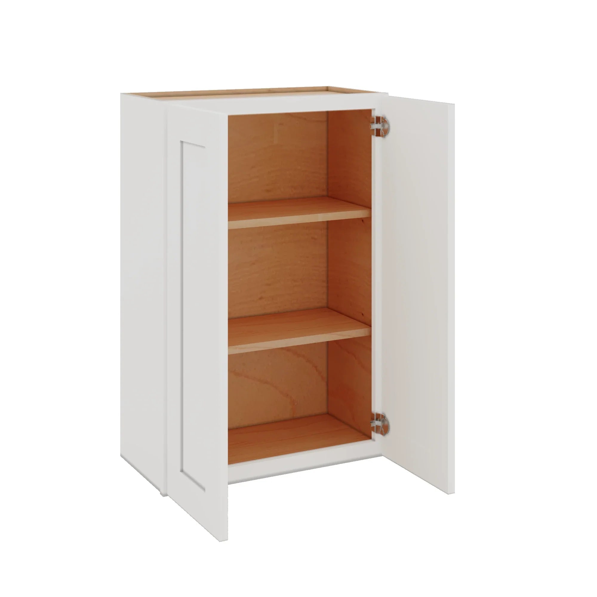 Modernform Cabinet White Shaker 24" W X 36" H X 12" D Double Door Wall Cabinet