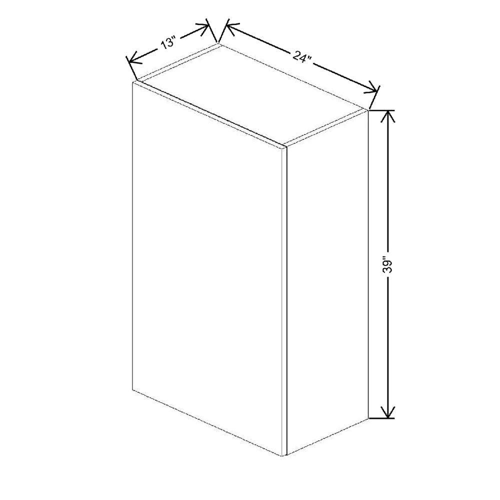 Fabuwood Illume Catalina Muratti 4 24" W X 39" H X 12" D Single Door Wall Cabinet
