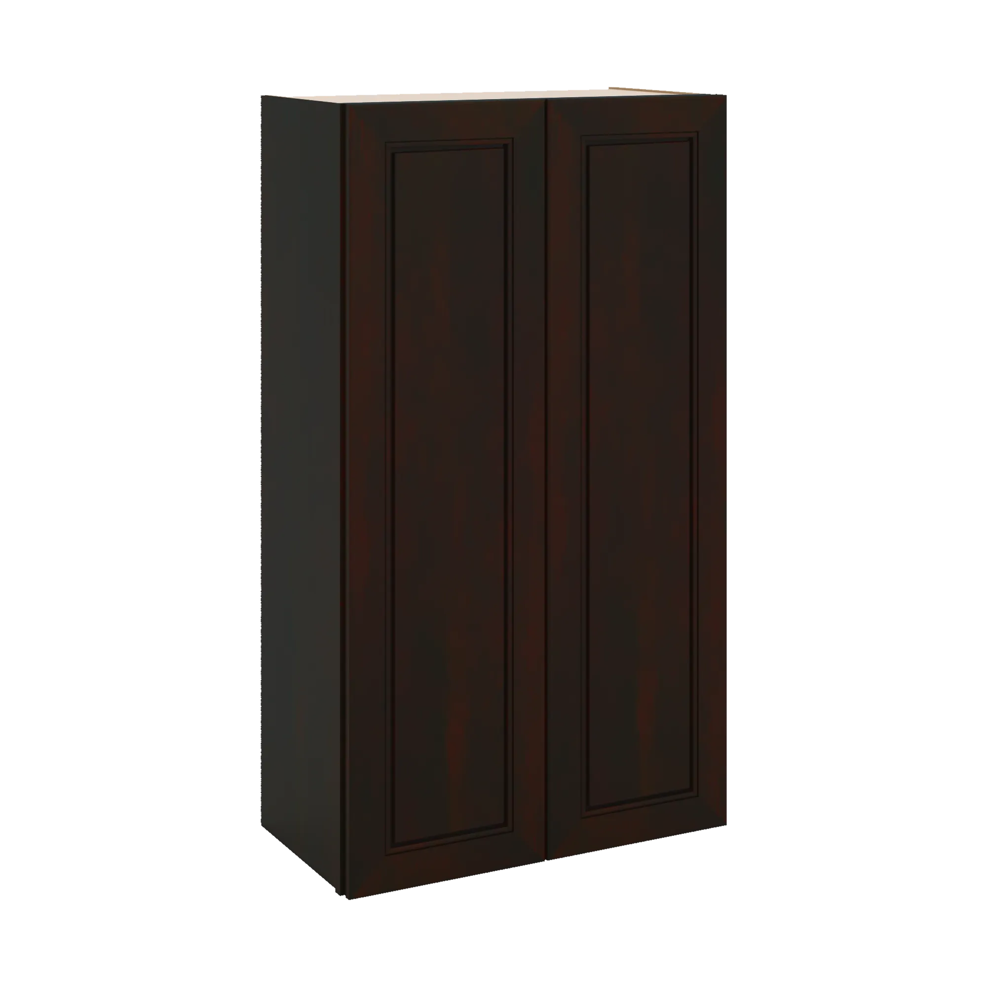 J&K Espresso K8 Double Door Wall Cabinet - 24" W x 42" H