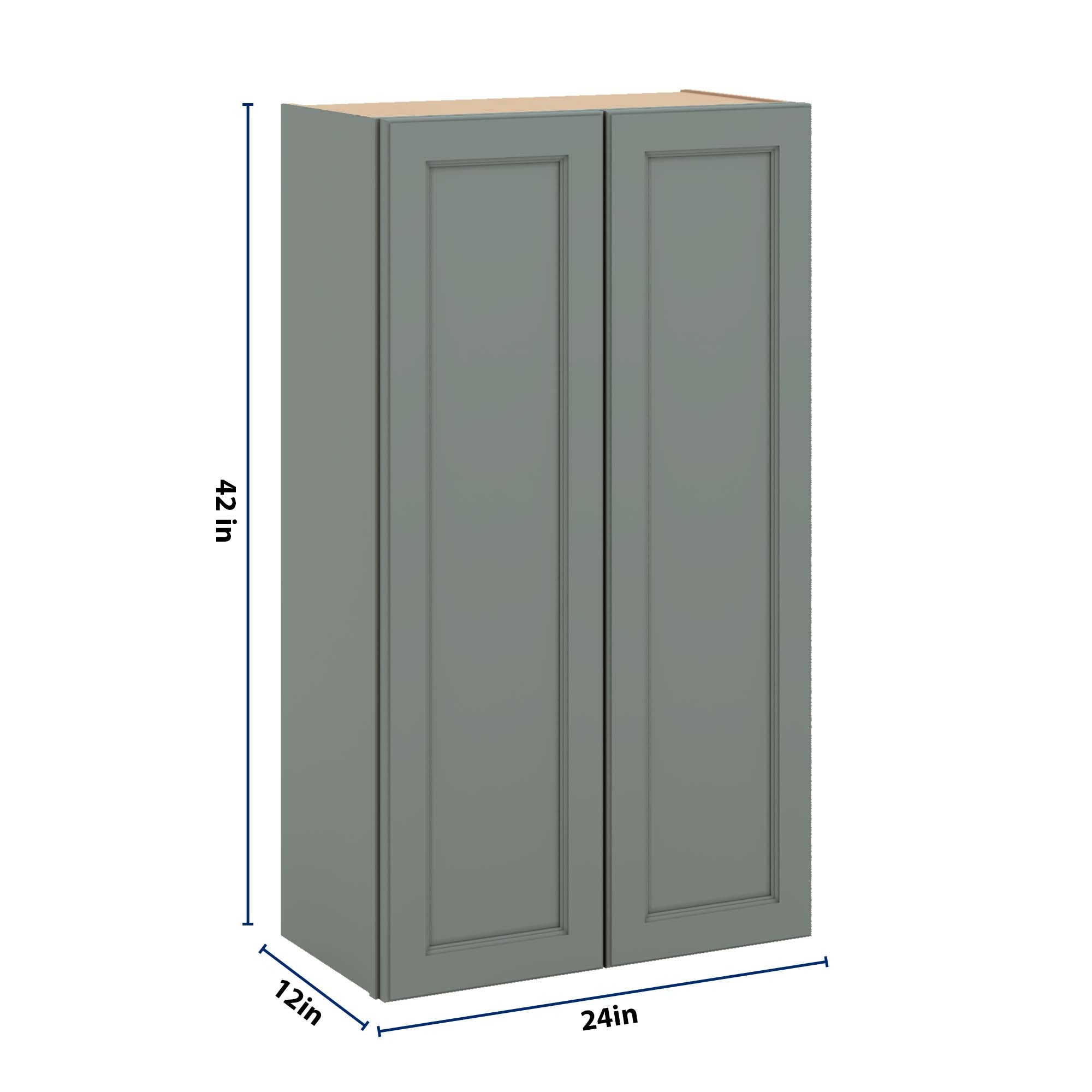 J&K Sage E3 Double Door Wall Cabinet - 24" W x 42" H