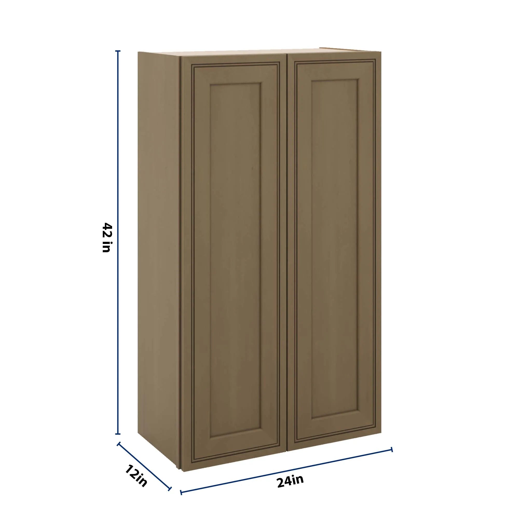 J&K Hazel H8 Double Door Wall Cabinet - 24" W x 42" H