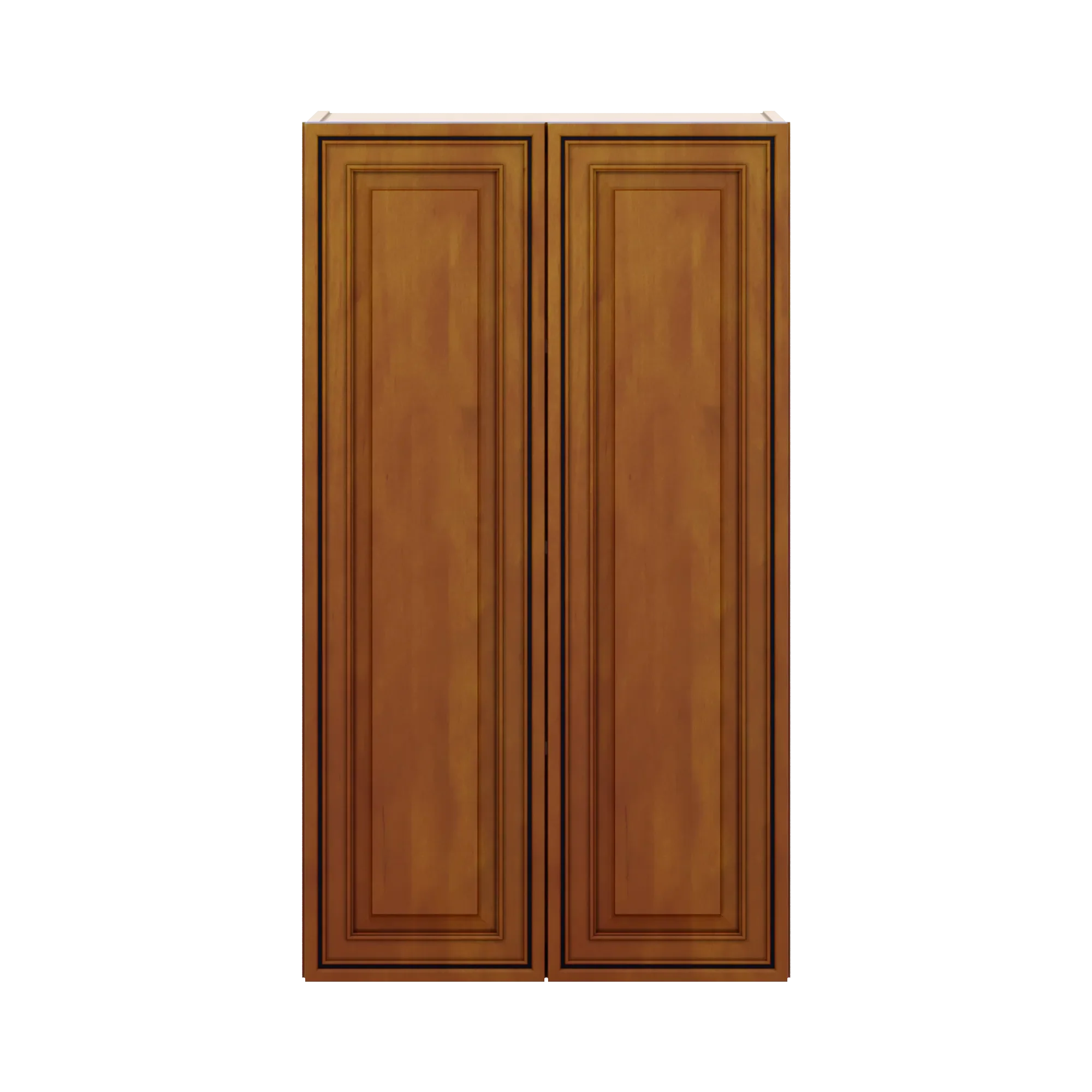 j k mocha glazed k10 double door wall cabinet 24 w x 42 h