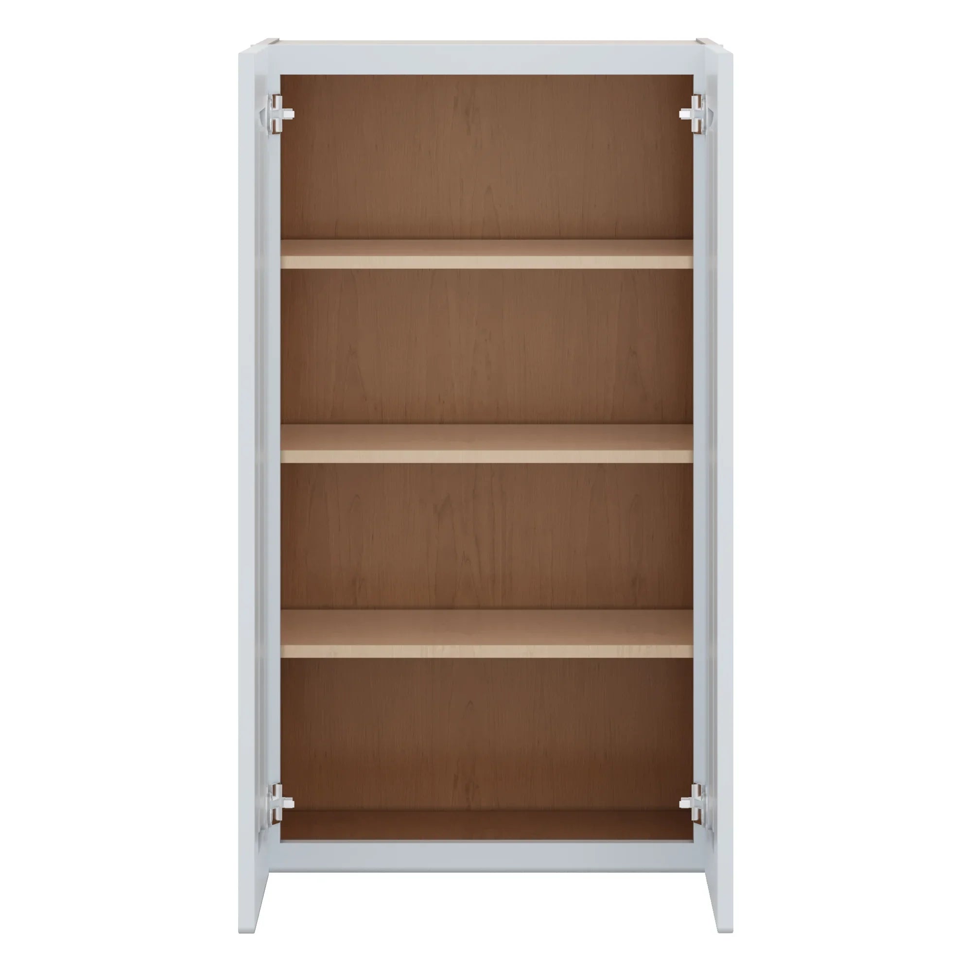 J&K White Shaker S8 Double Door Wall Cabinet 24" W x 42" H