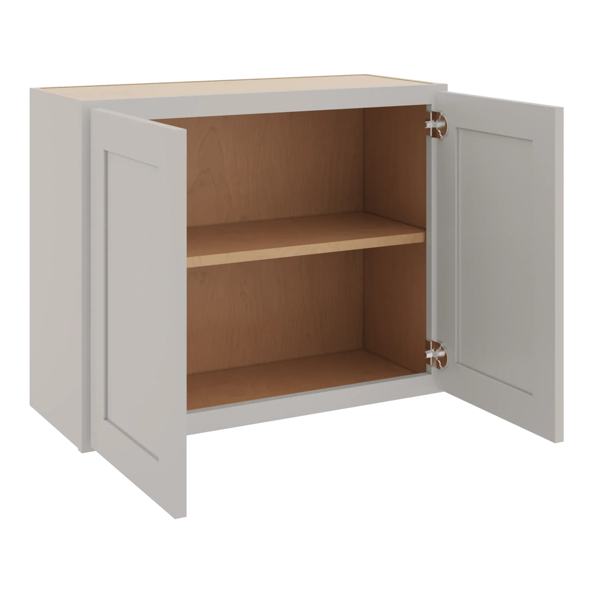 cnc luxor 5 piece misty grey 27 w x 24 h double door wall cabinet