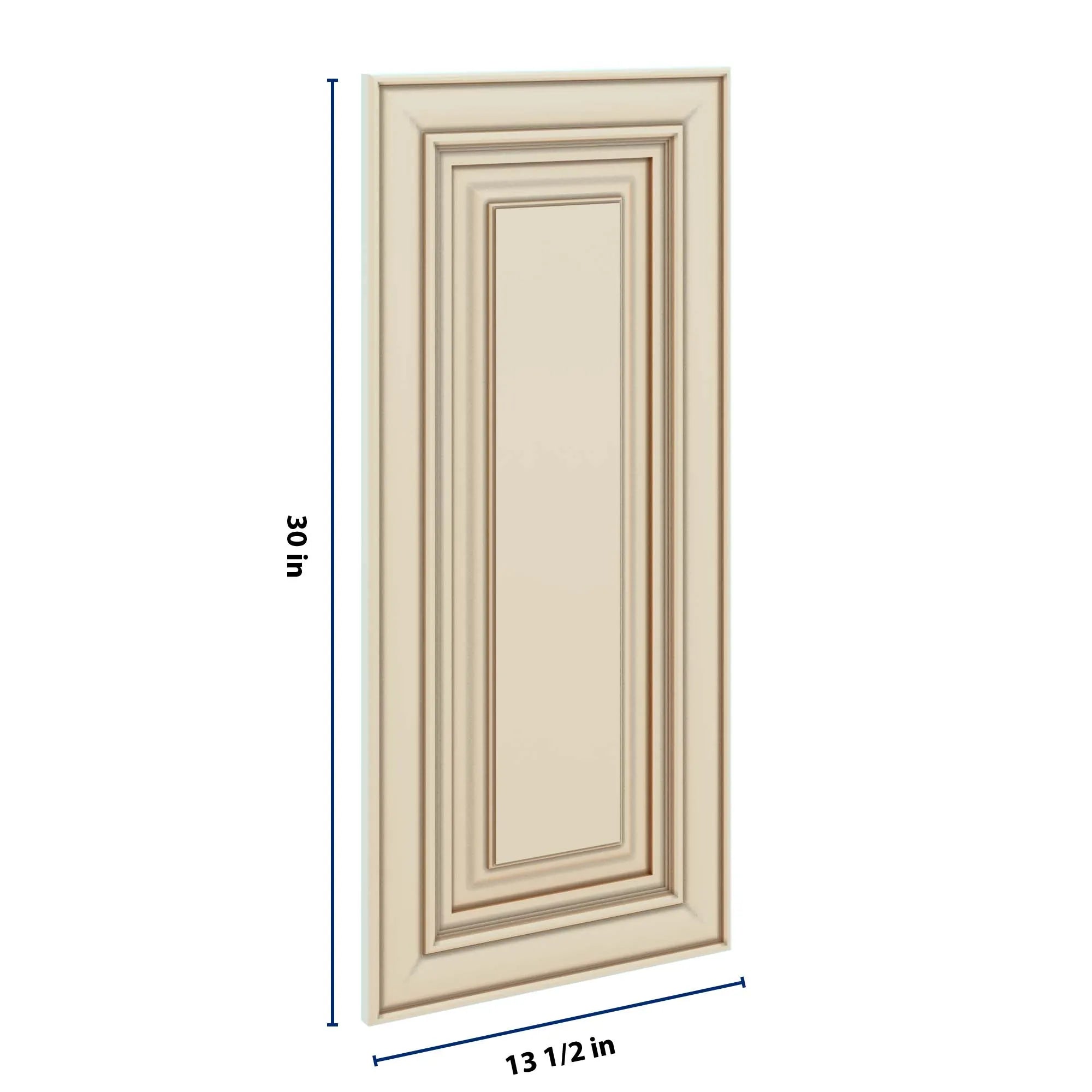 J&K Creme Glazed A7 Dummy Door Panel 13 1/2" W x 30" H