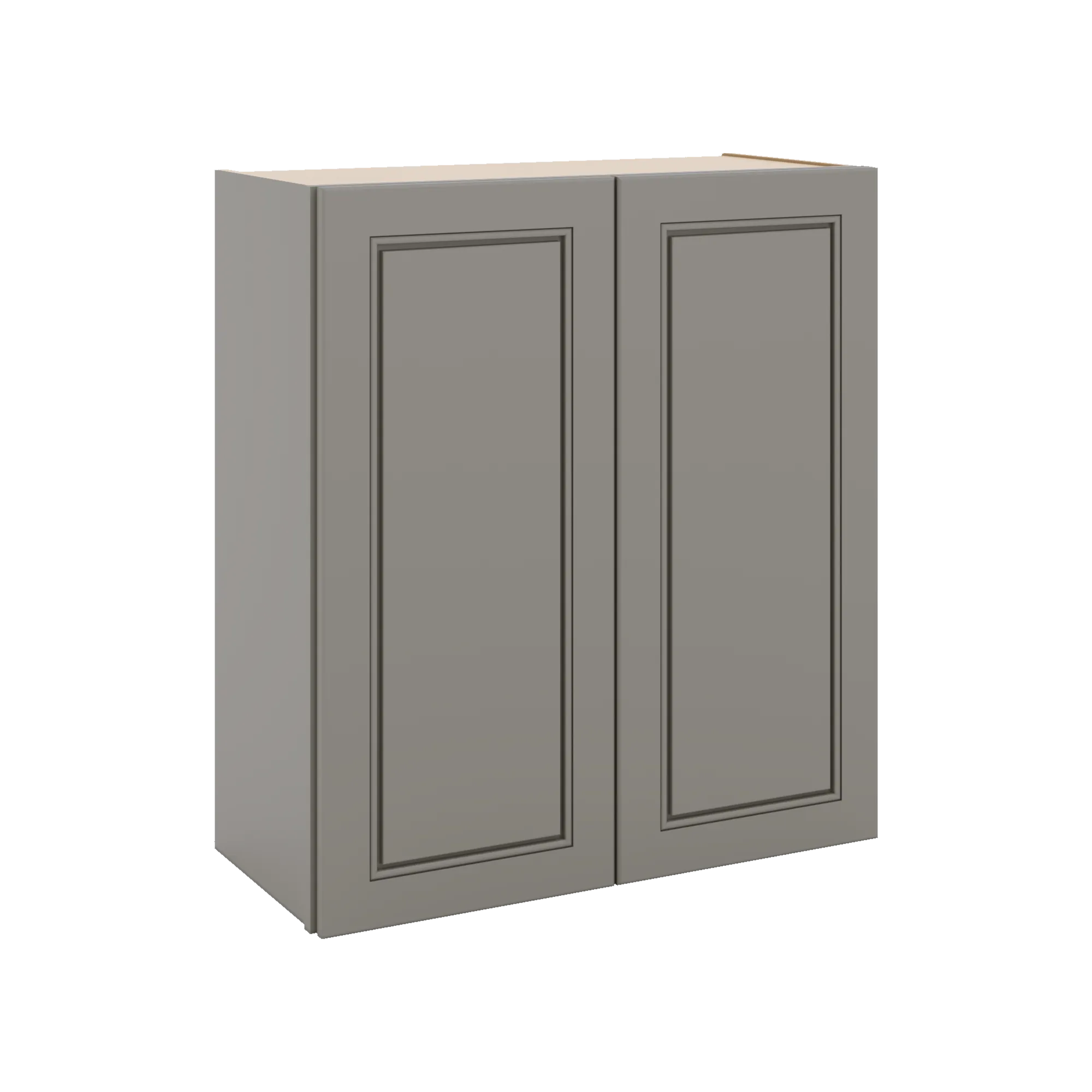 J&K Greige K3 Double Door Wall Cabinet - 27" W x 30" H