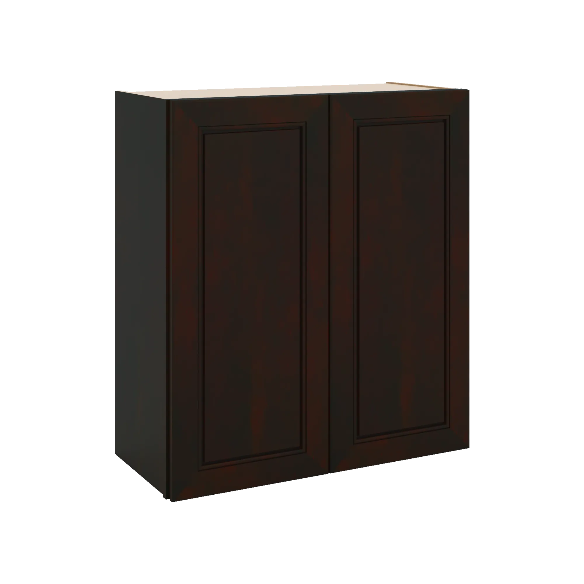 J&K Espresso K8 Double Door Wall Cabinet - 27" W x 30" H