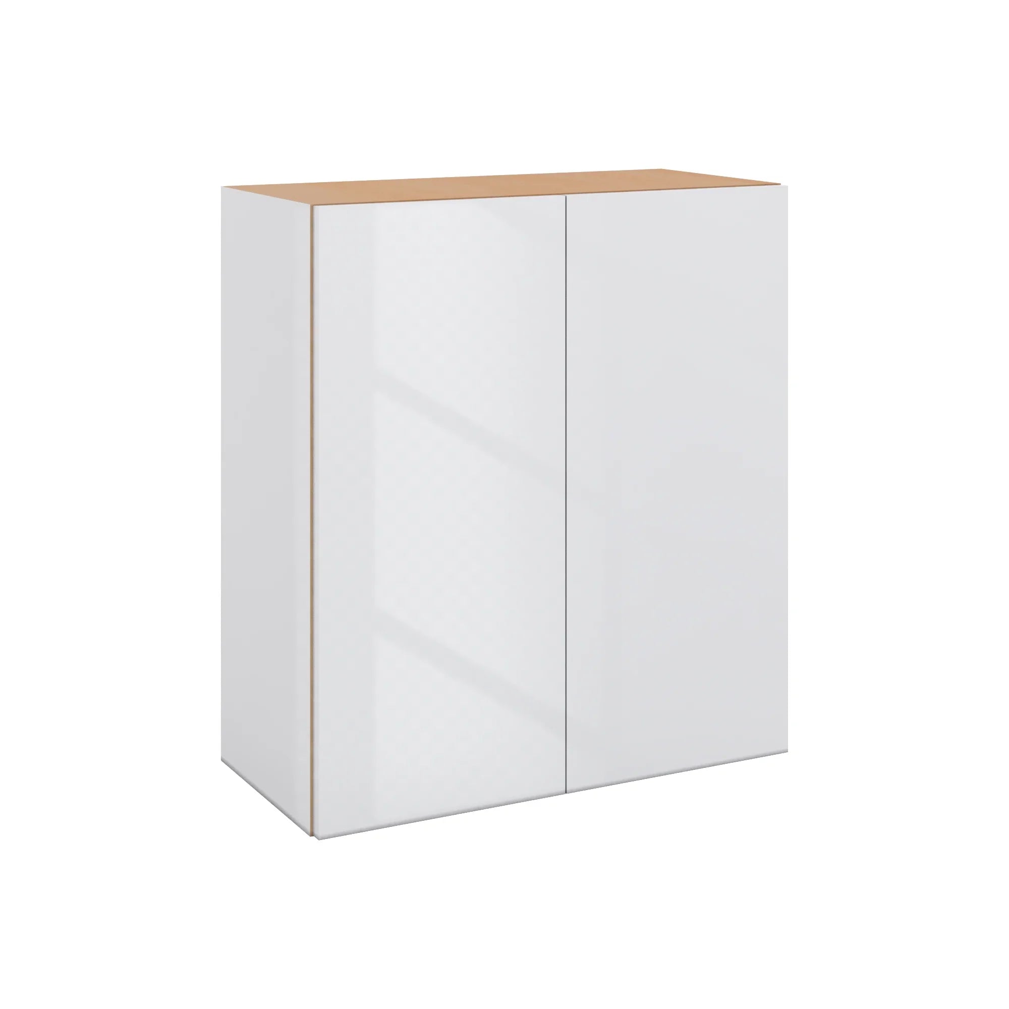 Modernform Cabinet Gloss White 27" W X 30" H X 12" D Double Door Wall Cabinet