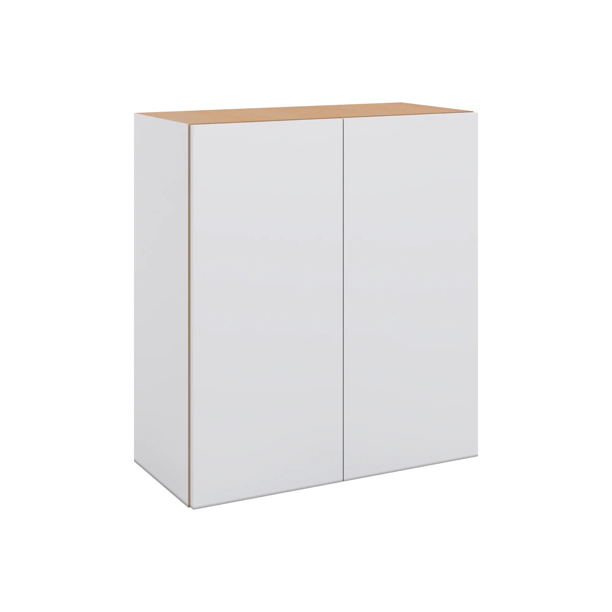 Modernform Cabinet Matte White 27" W X 30" H X 12" D Double Door Wall Cabinet