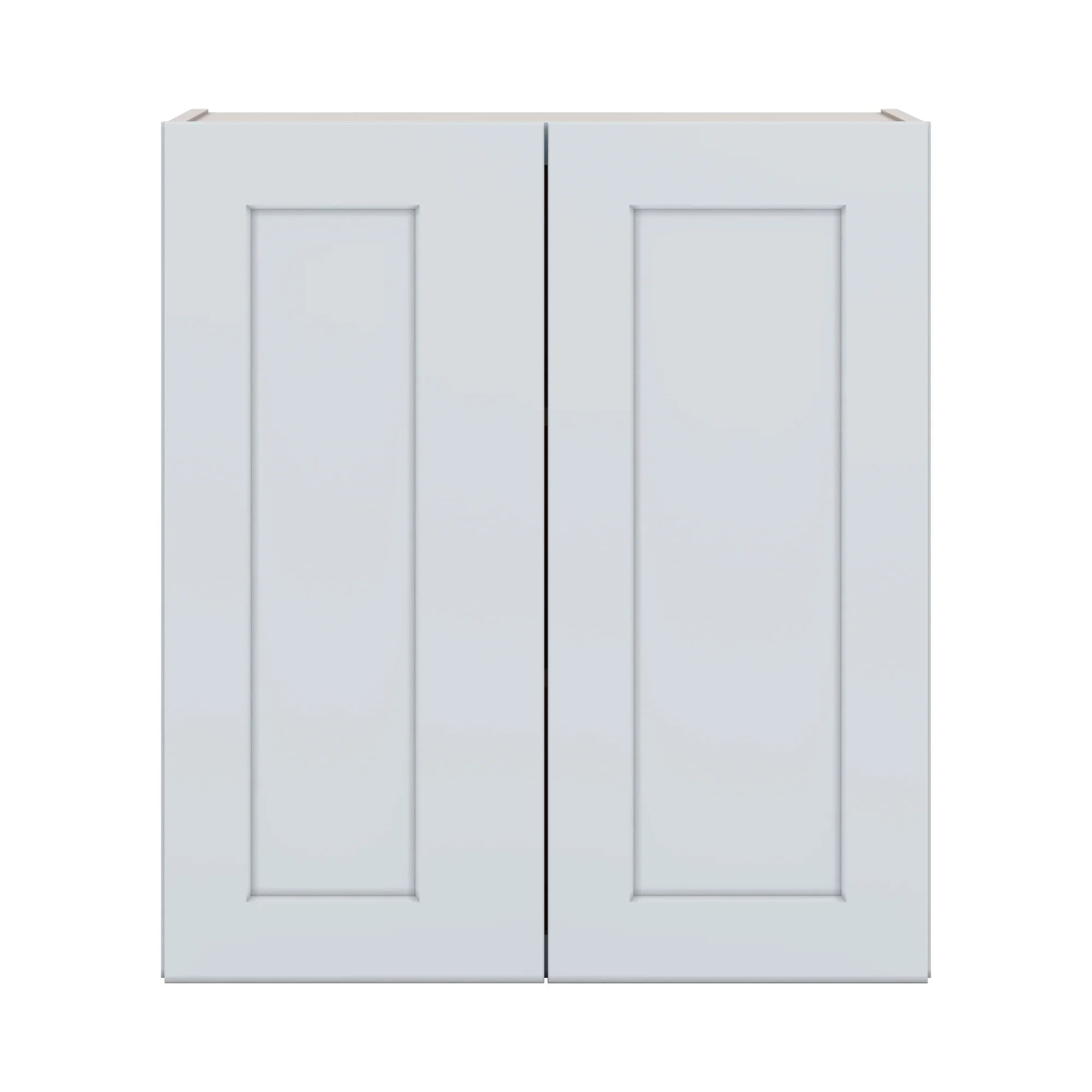 J&K White Shaker S8 Double Door Wall Cabinet 27" W x 30" H