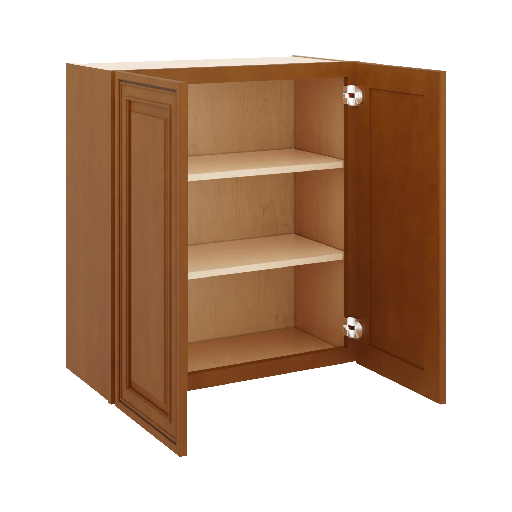 j k mocha glazed k10 double door wall cabinet 27 w x 30 h