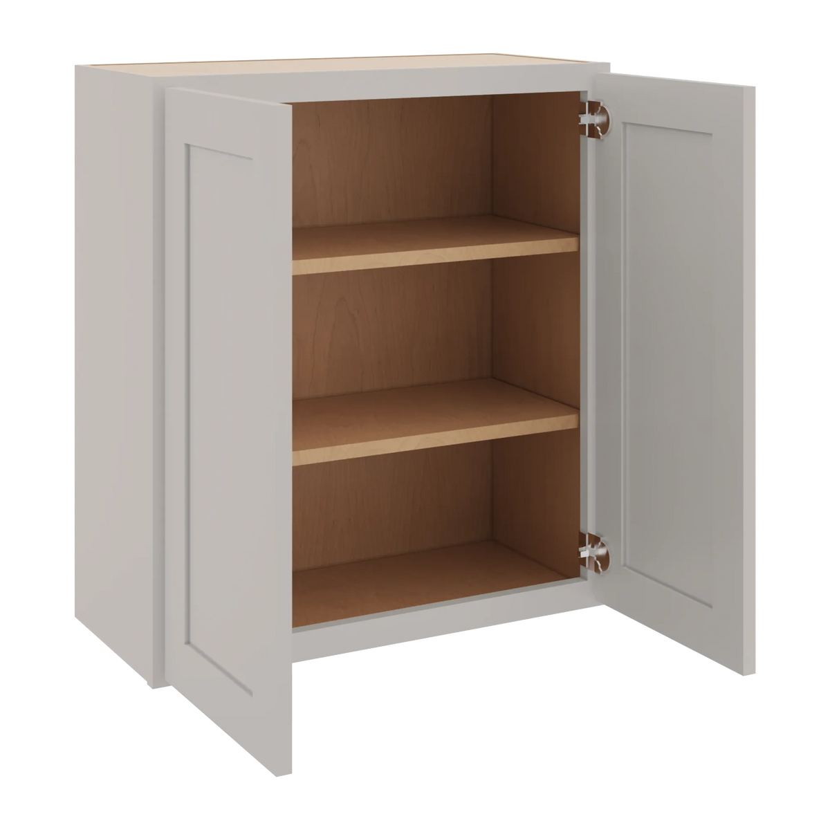 cnc luxor 5 piece misty grey 27 w x 30 h double door wall cabinet