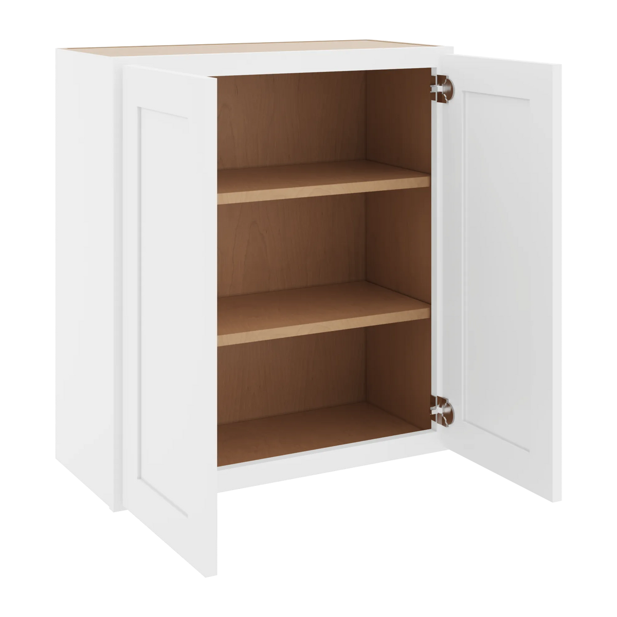 cnc luxor white 27 w x 30 h double door wall cabinet