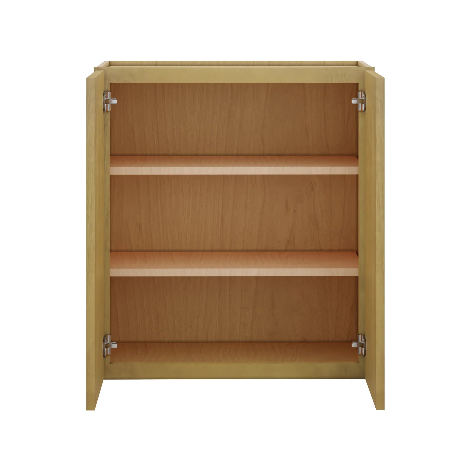 Modernform Cabinet Natural Shaker 27" W X 30" H X 12" D Double Door Wall Cabinet