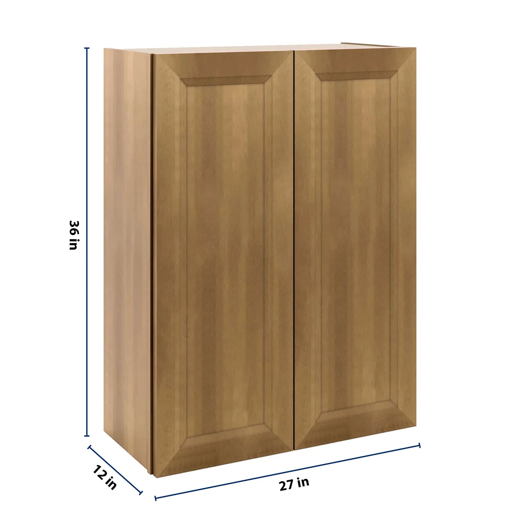 J&K Butterscotch B8 Double Door Wall Cabinet - 27" W x 36" H