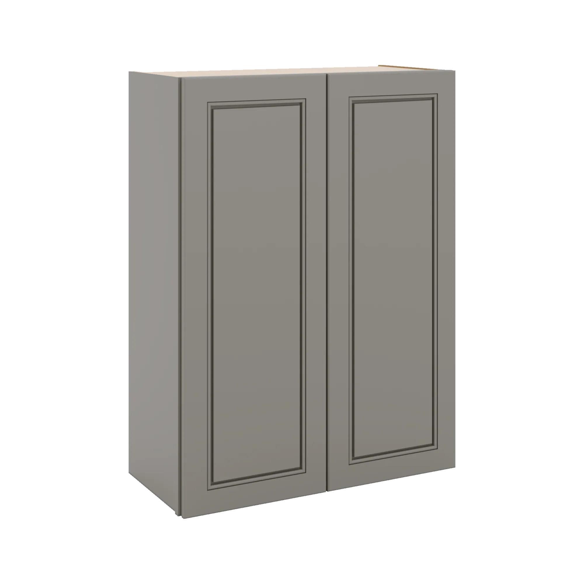J&K Greige K3 Double Door Wall Cabinet - 27" W x 36" H
