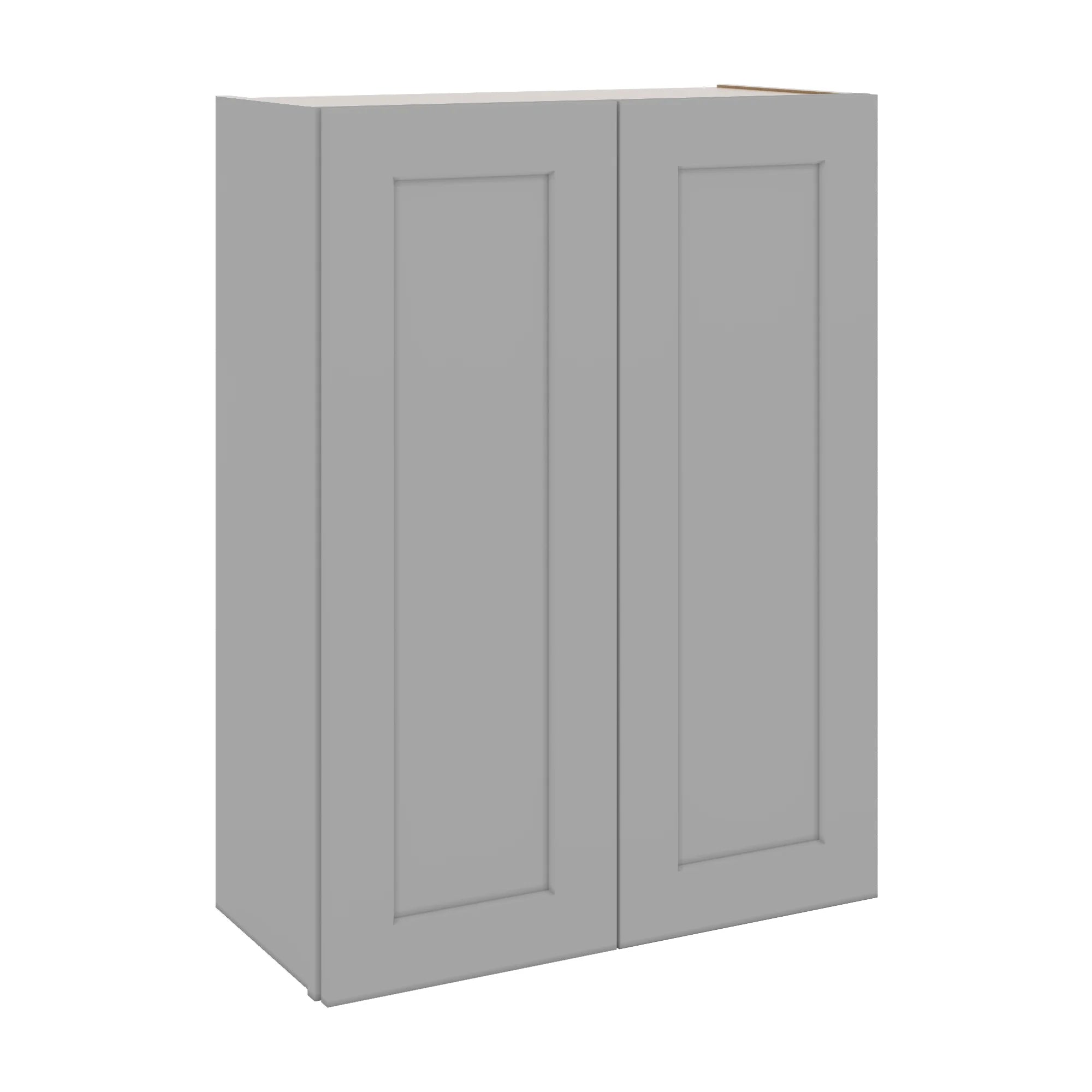 J&K Castle Grey S5 Double Door Wall Cabinet - 27" W x 36" H