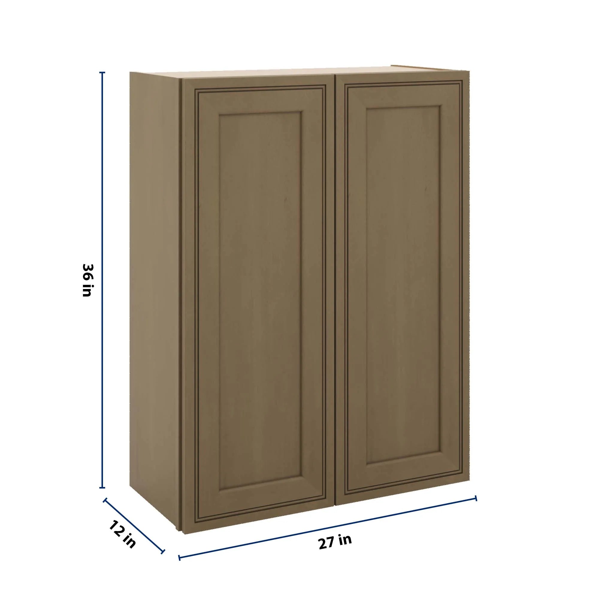 J&K Hazel H8 Double Door Wall Cabinet - 27" W x 36" H
