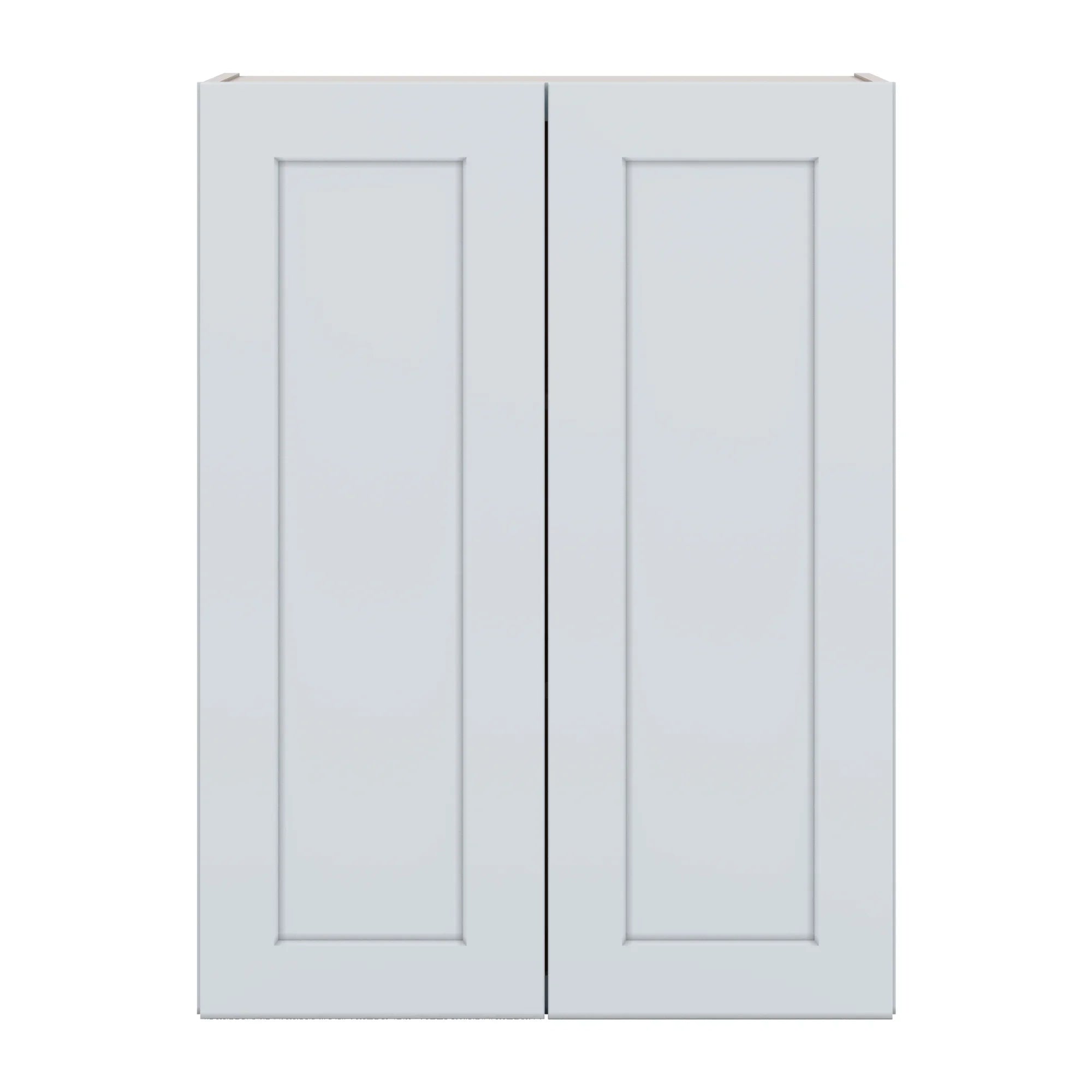 J&K White Shaker S8 Double Door Wall Cabinet 27" W x 36" H