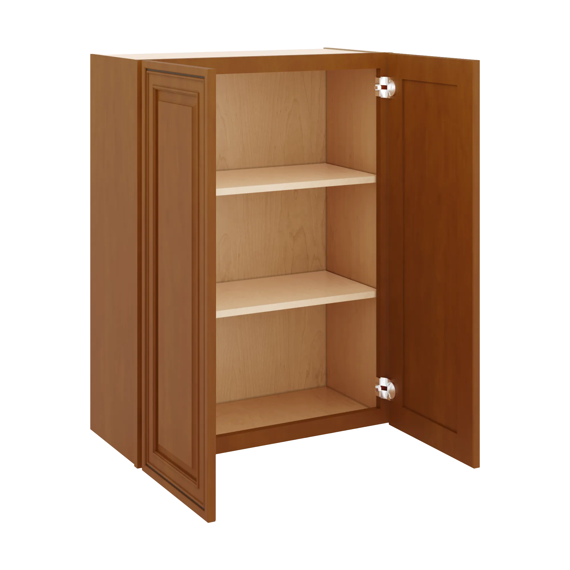 j k mocha glazed k10 double door wall cabinet 27 w x 36 h